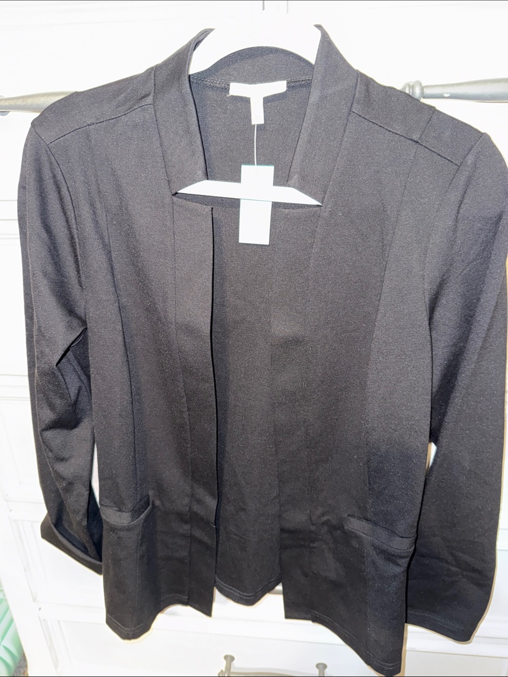Black Open-Front Women’s Blazer